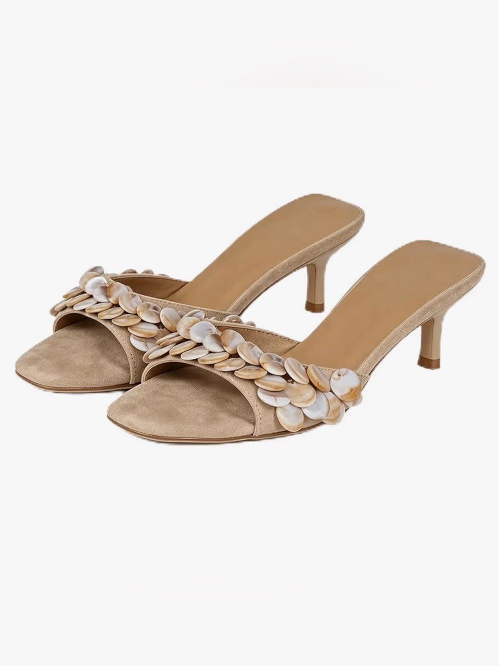 NWOT or box Beige Slip on mule size 9